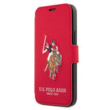 US Polo USFLBKP12LPUGFLRE iPhone 12 Pro Max 6,7" czerwony/red book Polo Embroidery Collection