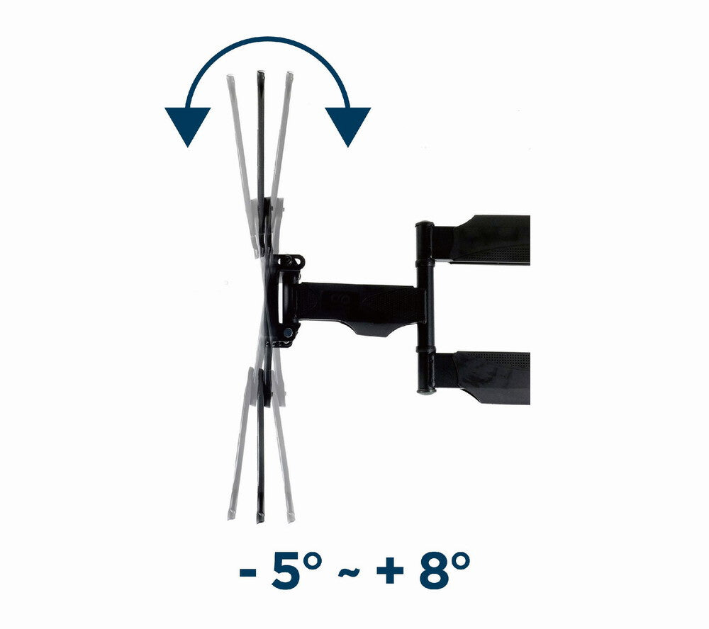 Gembird WM-55ST-01 tv-beslag 139,7 cm (55") Stål