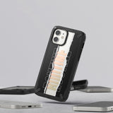 Ringke Fusion X Design holdbar PC-foder med TPU-støjfanger til iPhone 12 mini sort (Routine) (XDAP0020)