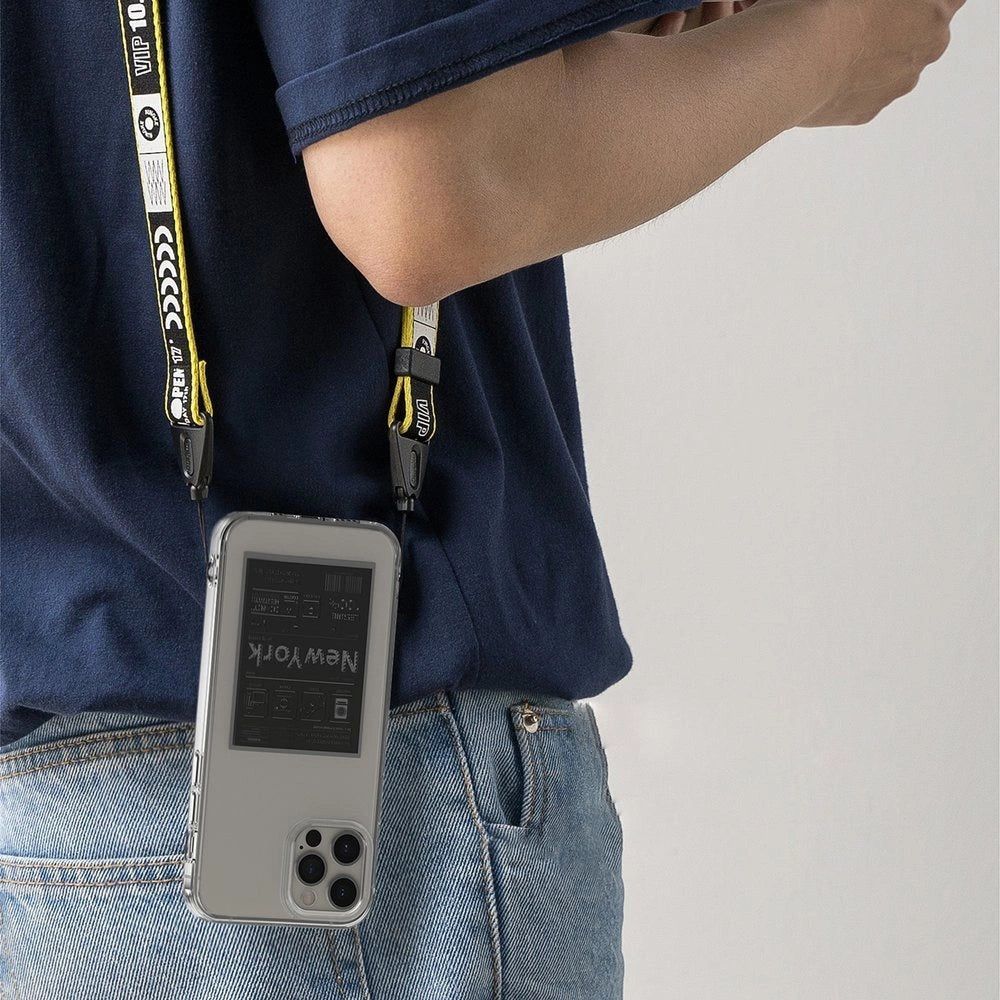 Ringke Fusion Design PC Case med TPU Bumper til iPhone 12 Pro Max lyserød-grøn (GNAP0028)