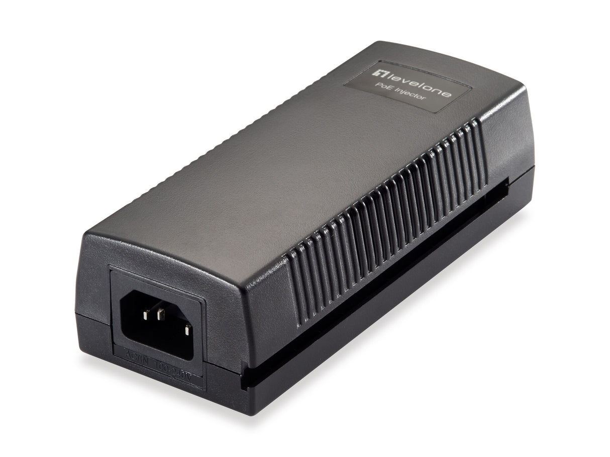 LevelOne POI-3014 PoE adapter Hurtigt ethernet, Gigabit Ethernet 52 V