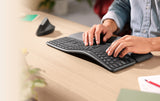 Logitech ERGO K860 Wireless Ergonomic - Tastatur - Nordisk - Sort