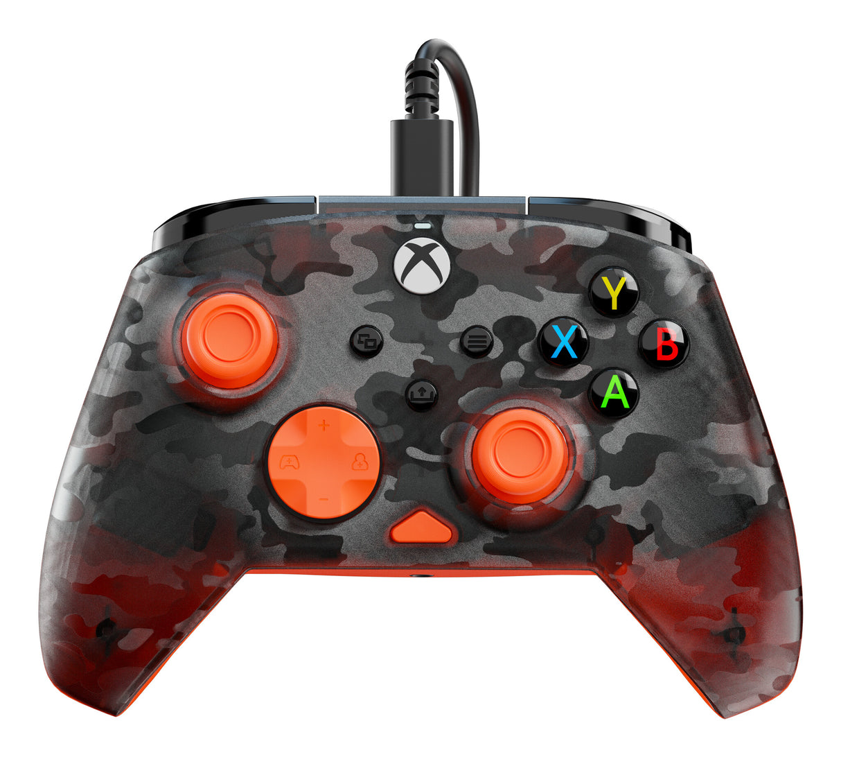 Turtle Beach Rematch Core Sort, Grå, Orange USB Gamepad PC, Xbox, Xbox One, Xbox Series S, Xbox Series X