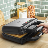 Tefal SW383D10 sandwichtoaster 700 W Sort, Rustfrit stål
