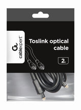 Gembird Toslink, 2m lydkabel Sort