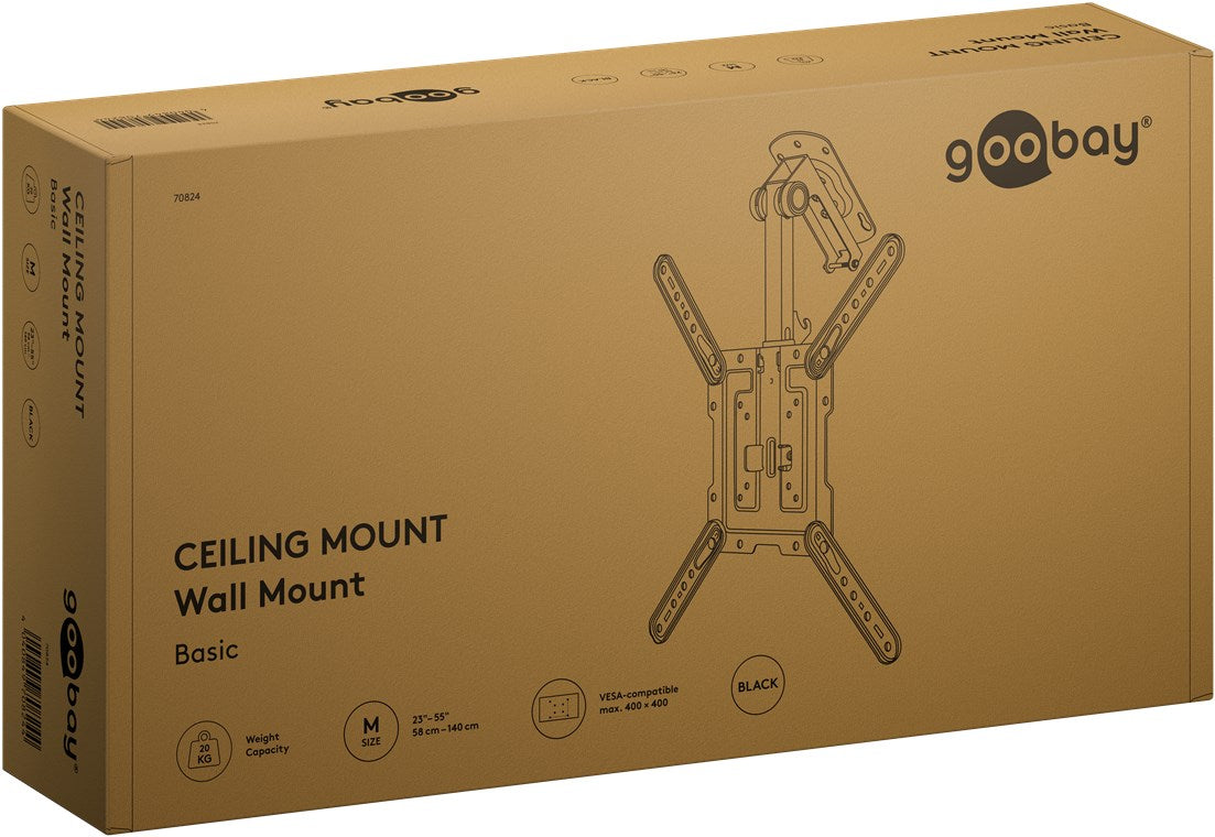 Goobay Basic Monteringssæt Fladt panel 23-55