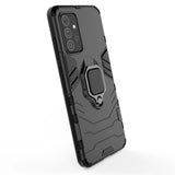 Ring Armor Case Kickstand Tough Rugged Cover til Samsung Galaxy A72 4G sort
