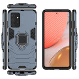 Ring Armor Case Kickstand Tough Rugged Cover til Samsung Galaxy A72 4G blå