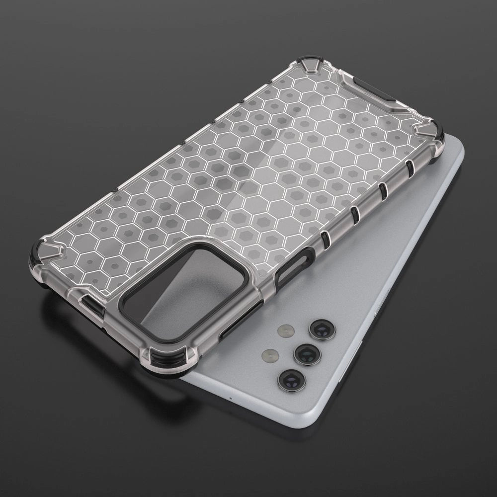 Honeycomb Case rustning med TPU Bumper til Samsung Galaxy A32 5G grøn