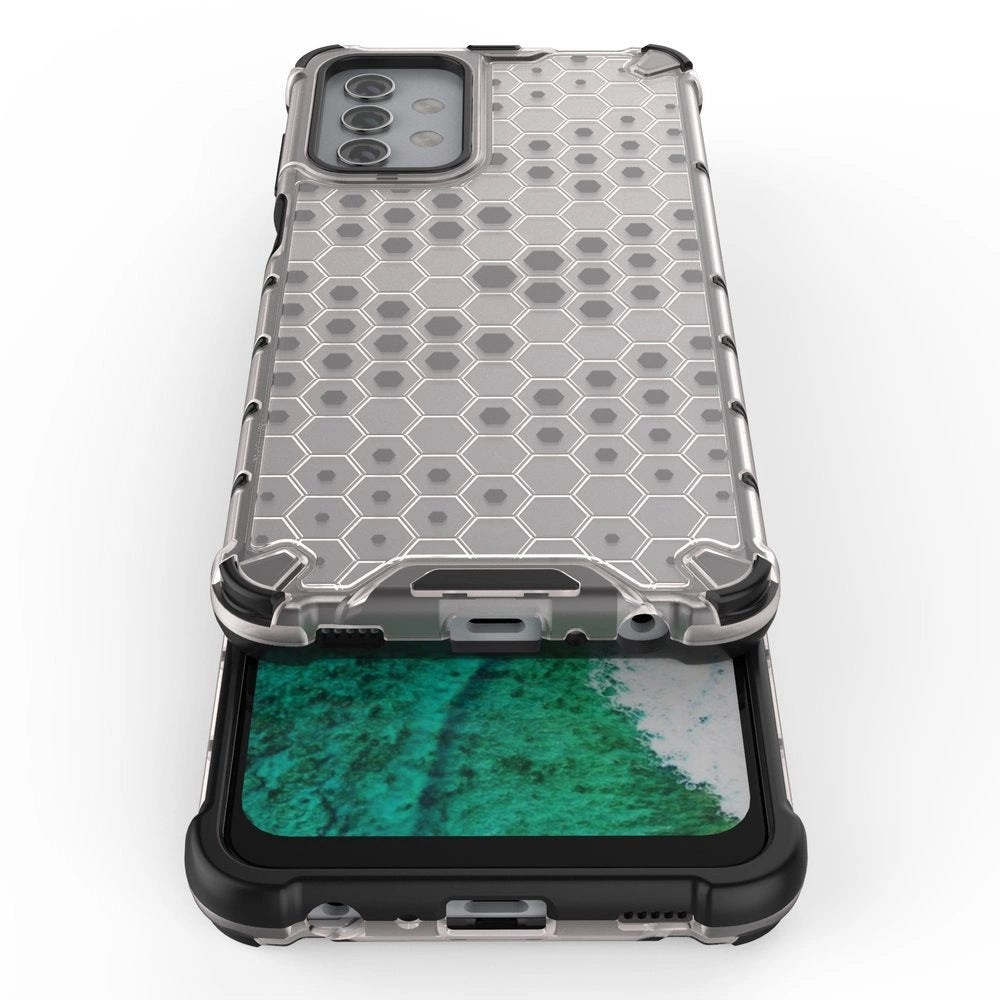 Honeycomb Case rustning med TPU Bumper til Samsung Galaxy A32 5G grøn