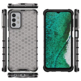 Honeycomb Case rustning med TPU Bumper til Samsung Galaxy A32 5G gennemsigtig