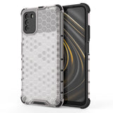 Honeycomb Case rustning med TPU Bumper til Xiaomi Poco M3 gennemsigtig