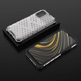 Honeycomb Case rustning med TPU Bumper til Xiaomi Poco M3 gennemsigtig