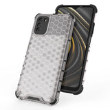 Honeycomb Case rustning med TPU Bumper til Xiaomi Poco M3 gennemsigtig