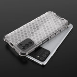 Honeycomb Case rustning med TPU Bumper til Xiaomi Poco M3 gennemsigtig