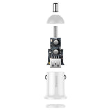 Baseus Grain Pro car charger 2x USB 4.8 A white (CCALLP-02)