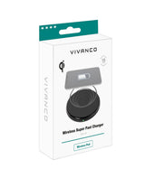 Vivanco QICHARPADVV15WBK Smartphone Sort USB Trådløs opladning Hurtig opladning Automatisk, Indendørs