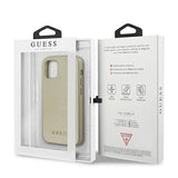 Guess GUHCP12SIGLGO iPhone 12 mini 5.4 guld/guld hårdkasse Iridescent