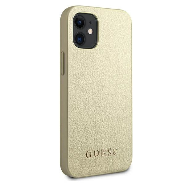 Guess GUHCP12SIGLGO iPhone 12 mini 5.4 guld/guld hårdkasse Iridescent