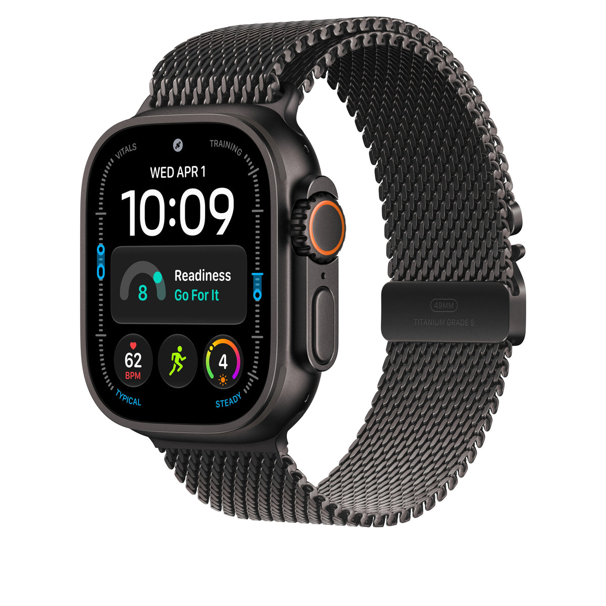 Apple Milanorem i sort titanium, 49 mm - medium