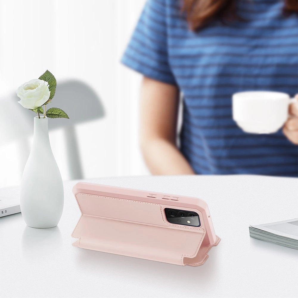 DUX DUCIS Skin X Bokhylster til Samsung Galaxy A72 4G pink