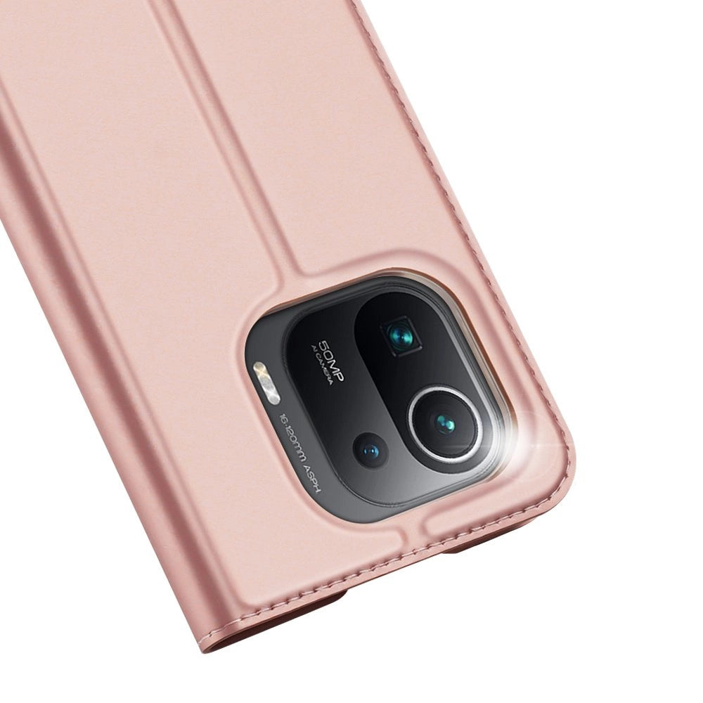 DUX DUCIS Skin Pro Bokhylster til Xiaomi Mi 11 Pro pink