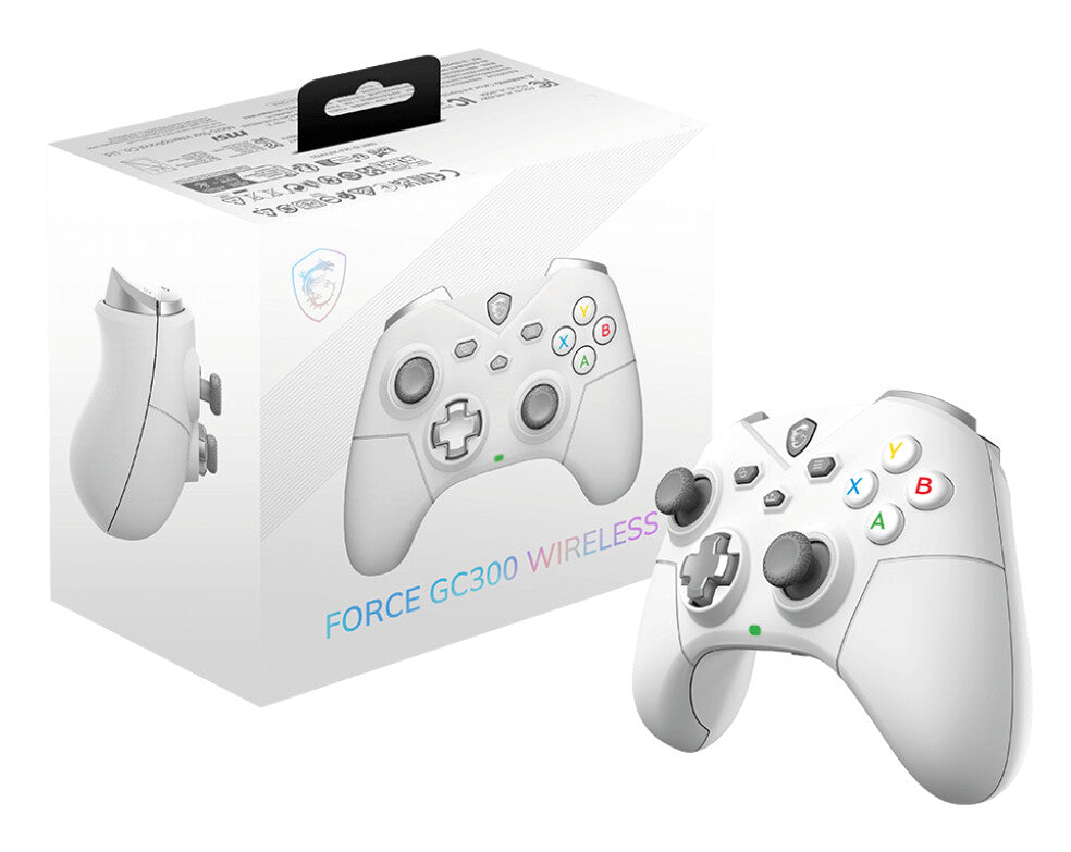 MSI FORCE GC300 WIRELESS WHITE Hvid USB 2.0 Gamepad Analog PC