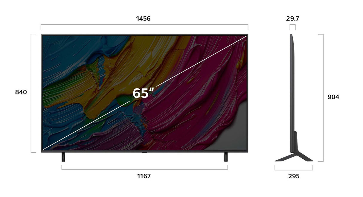 LG QNED 65QNED80A3A TV 165,1 cm (65") 4K Ultra HD Smart TV Wi-Fi Sort