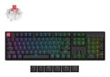 Keychron K10 QMK V2 tastatur Universel USB + RF Wireless + Bluetooth QWERTY Engelsk Sort