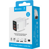 Sandberg 2in1 Charger 1xUSB-C 1xUSB 35W