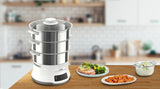 Tefal Convenient Series Deluxe VC502D dampkoger 3 kurv(e) Bordplade 900 W Rustfrit stål, Hvid