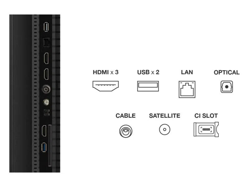 TCL T69C 50T69C TV 127 cm (50") 4K Ultra HD Smart TV Wi-Fi Sort 350 cd/m²