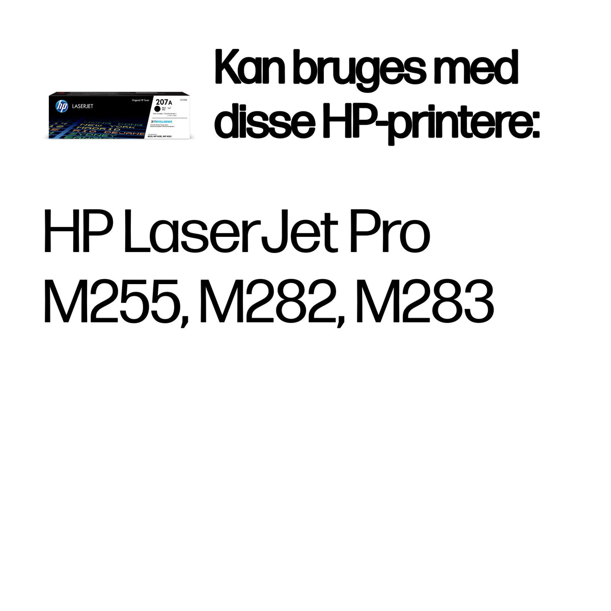 HP 207A Sort 1350 sider Toner W2210A