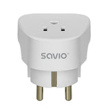 Savio AP-01 strømadapter og vekselret Indendørs 3750 W Hvid