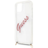 Guess Script Vintage iPhone 12 Pro Max 6.7" Case - Pink