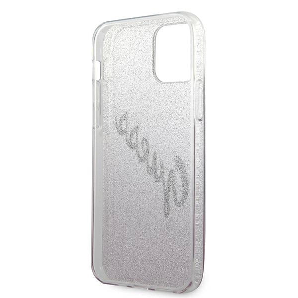 Guess GUHCP12MPCUGLSPI iPhone 12/12 Pro 6.1" pink/pink hardcase Glitter Gradient Script