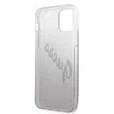 Guess GUHCP12MPCUGLSPI iPhone 12/12 Pro 6.1" pink/pink hardcase Glitter Gradient Script