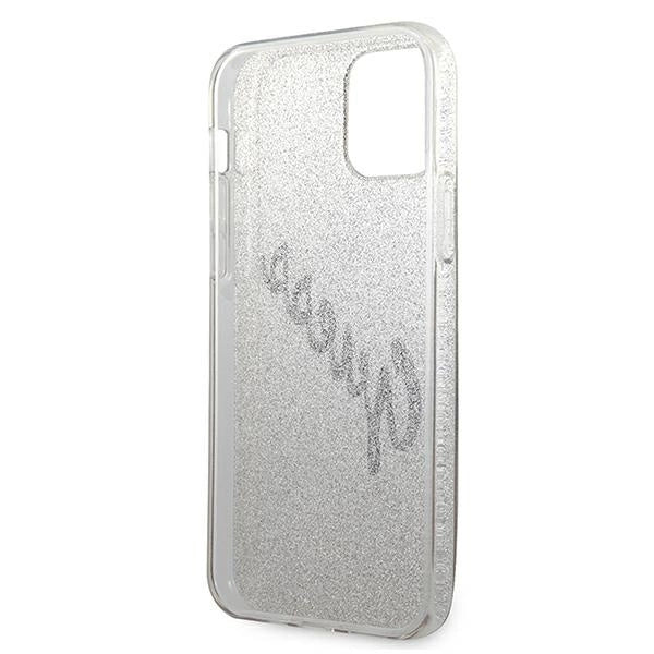 Guess GUHCP12SPCUGLSGO iPhone 12 mini 5.4" guld/guld hardcase Glitter Gradient Script