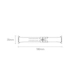 Baseus Slip-Thru rem band armbånd til Apple Watch 3/4/5/6/SE 38mm/40mm sort (LBWSE-01)