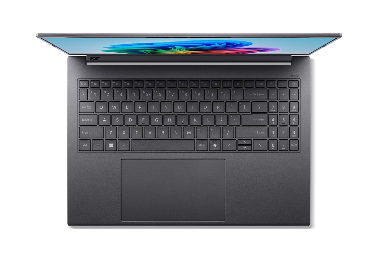 Acer Aspire 16 AI A16-11M-X9L6 Snapdragon X1-26-100 Laptop 40,6 cm (16") WUXGA 32 GB LPDDR5x-SDRAM 1 TB SSD Wi-Fi 7 (802.11be) Windows 11 Home Grå