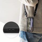 Ringke Fusion X Design holdbar PC-foder med TPU-støvler til Samsung Galaxy S21 + 5G (S21 Plus 5G) sort (Ticket band) (XDSG0052)