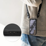 Ringke Fusion X Design holdbar PC-foder med TPU-støjfanger til Samsung Galaxy S21+ 5G (S21 Plus 5G) sort (Routine) (XDSG0054)