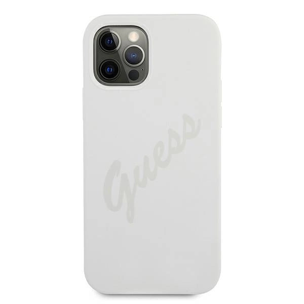 Guess GUHCP12LLSVSCR iPhone 12 Pro Max 6.7" creme/creme hardcase Script Vintage