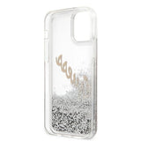Guess GUHCP12LGLVSSI iPhone 12 Pro Max 6.7" sølv/sølv hardcase Glitter Vintage Script