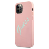 Guess GUHCP12LLSVSPG iPhone 12 Pro Max 6.7" rosegrøn/grøn lyserød hardcase Silicone Vintage