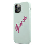Guess GUHCP12MLSVSBF iPhone 12/12 Pro 6.1" blå fuchsia/blå fuschia hardcase Silikon Vintage