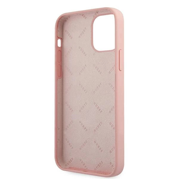 Guess GUHCP12MLSVSPG iPhone 12/12 Pro 6.1" rosegrøn/grøn-rosa hardcase Silicone Vintage