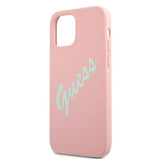 Guess GUHCP12SLSVSPG iPhone 12 mini 5.4" rosegrøn/grøn lyserød hardcase Silicone Vintage