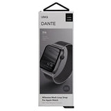 Uniq Dante rustfrit stål rem til Apple Watch 1/2/3/4/5/6/7/8/SE/SE2 42/44/45 mm - grafit