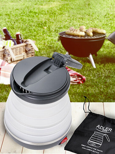 Adler AD 1279 elkedel 0,6 L 750 W Sort, Hvid